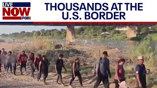 Migrant crisis Thousands of encounters at southern border  LiveNOW from FOX [upl. by Amieva21]