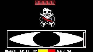 Horrortale Sans battle Demoundertale fangame [upl. by Coreen]