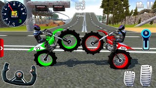 Red Extreme Gamer US Motorbike 1 Online Woodland Forest Reaching 3D  IOS FHD Android Gameplay [upl. by Sosthina]