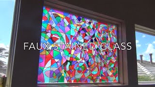 Faux Stained Glass Tutorial [upl. by Cordey]