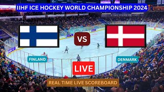 Finland Vs Denmark LIVE Score UPDATE Today Ice Hockey 2024 IIHF World Championship Match May 20 2024 [upl. by Niuqauj]