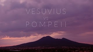 Vesuvius vs Pompeii in 4k  Little Big World  Aerial amp Time lapse amp Tilt shift [upl. by Ahsyia]