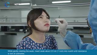 Nasal Swab  Clungene COVID19 Rapid Antigen Lateral Flow RAT Test [upl. by Hsakiv]