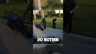 Biker Pulled Over By Cops For THIS shorts [upl. by Notneb723]