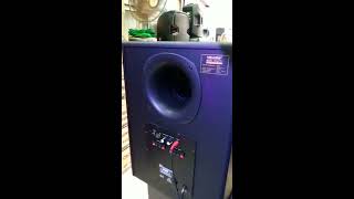 Demo Us Audio Active Subwoofer Us512 for Home Theater [upl. by Alahsal708]