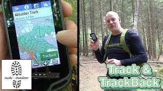 Garmin Oregon  Trackaufzeichnung und TrackBack [upl. by Annocahs]