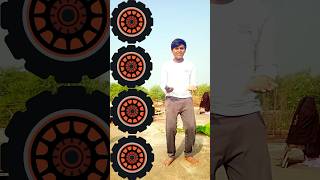 Tractor wheel to jcb🚛🗿🚜 tractorroller amp totovfx majical video trending youtubeshorts [upl. by Aitenev]