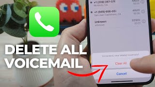 How To Delete All Voicemail On iPhone [upl. by Ydok]