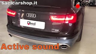 Active sound booster Kufatec Audi A6 4G 30 TDI  Sael snc [upl. by Anina]