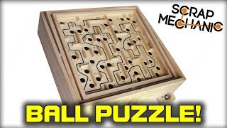 Building a Wooden Ball Labyrinth Tilting Puzzle Scrap Mechanic Live Stream VOD [upl. by Balough]