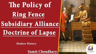 The Policies of British Expansion  Ring Fence Subsidiary Alliance System and Doctrine of Lapse [upl. by Bachman]