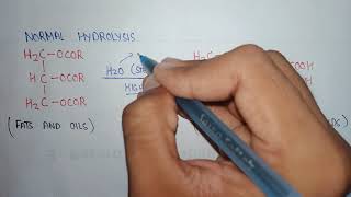 Hydrolysis of fats and oils  hydrolysis reaction Pharmaceutical organic chemistry [upl. by Drahser101]