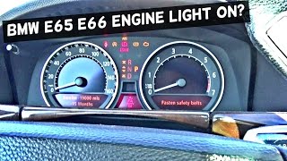 BMW E65 E66 ENGINE LIGHT RESET DIAGNOSTICS with MaxiSys MS908P [upl. by Fital146]