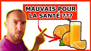 Le JUS DORANGE BON ou MAUVAIS pour la SANTÉ [upl. by Ardnauq]