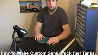 How to Make Custom Fuel Tanks For Scale Model Trucks [upl. by Seira]