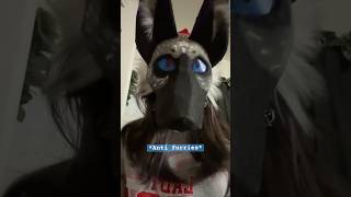 Woof woof bark bark cosplay furry  funny fursuitmaker alterhuman alternative therian [upl. by Miner29]