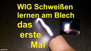 Schweißkurs WIG Schweißen lernen für Einsteiger Anfänger WIG Schweißkurs am Blech YouTube Video [upl. by Yemerej861]