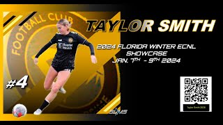 TAYLOR SMITH POSTGAMES HIGHLIGHTSJanuary 7th thru 9th 2024 [upl. by Enelyam]