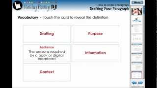 CC7104 How to Write a Paragraph Drafting Your Paragraph Chapter Mini [upl. by Harraf]