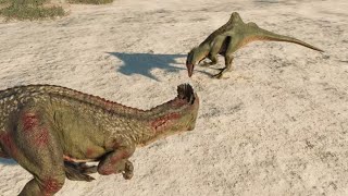 Jurassic World Evolution 2 Concavenator vs Cryolophosaurus [upl. by Arul]