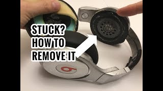 How to Remove Stuck Ear Cushion Plastic Problem Fix for Beats Pro by Dre [upl. by Decker304]