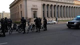 Dayton Ohio protestsriots May 30 2020  Police come to 3rd amp Ludlow [upl. by Ijies]