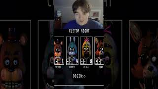 FNAF Putting in 1987 in custom night fnaf fnafplus jumpscare horrorgaming fivenightsatfreddys [upl. by Ailed910]