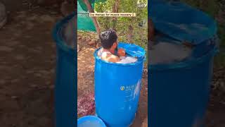 ice therapy for muscle recovery policebharti maharashtrapolice rajgurunagar pune [upl. by Icat]