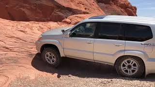 2004 Lexus GX 470 at Logandale Trails NV atrac rock climb [upl. by Doownyl]