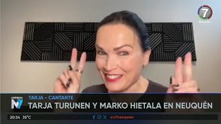 Tarja Turunen y Marko Hietala en Neuquén  cultura canal7 [upl. by Placidia]