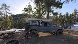 Winter Solo Camping Day 2 Big Bear off road Camping [upl. by Dania]