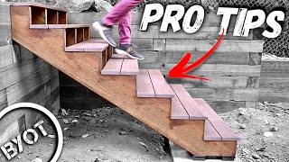 HOW TO BUILD STAIRS  EXTERIOR STEPS [upl. by Draned303]