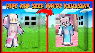 PRANK HIDE AND SEEK  ATUN MENGGUNAKAN CHEAT PINTU RAHASIA  Feat sapipurba Minecraft [upl. by Anahtor]