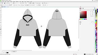 How to Create a 3D Crop Top Hoodie in Corel Draw  Easy StepbyStep Tutorial [upl. by Adelle]