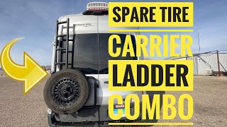 SPARE TIRE CARRIER LADDER COMBO DEMONSTRATION amp COSTSPARE TIRE COST amp PROCESSALUMINESS PRODUCTS [upl. by Nyleek322]