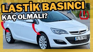 Opel Astra J  Lastik Basıncı Kaç Olmalı [upl. by Orren939]