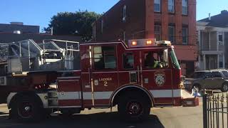 Passaic NJ Fire Department Ladder 2 Engine 2 amp Engine 3 Responding 2 Camera Views [upl. by Ybab391]