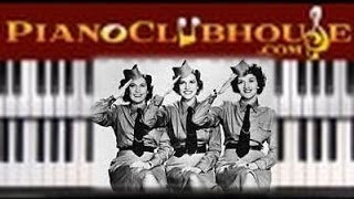 ♫ How to play quotBOOGIE WOOGIE BUGLE BOYquot  piano tutorial ♫ [upl. by Ydnik]