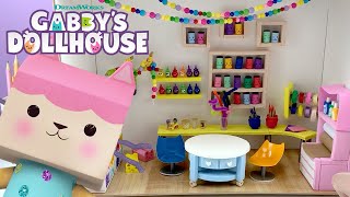 Building Baby Boxs Craft Room  GABBYS DOLLHOUSE [upl. by Yrailih]