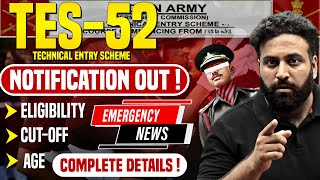 Indian Army 102 TES 52 Notification Out 2024😱 Technical Entry Scheme Eligibility Learn With Sumit [upl. by Bertelli]