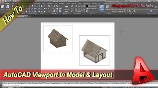 AutoCAD How To Create Viewport In Model And Layout [upl. by Og]