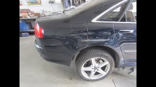 Aluminium Reparatur Instandsetzung Audi A8 Seitenwand Delle Beule Kratzer Unfall ausbeulen [upl. by Jairia870]