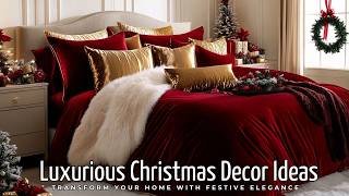 Luxurious Christmas Decor Ideas 2024 Transform Your Home with Festive Elegance [upl. by Assetak95]