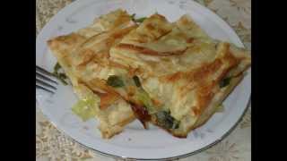 Pırasalı Börek Tarifi  eTariforg [upl. by Eniarol]