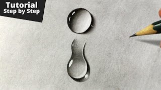 How to Draw Realistic Water Drops for Beginners [upl. by Petulah850]