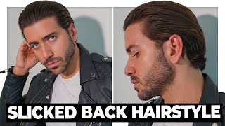 Mens Medium Length Haircut Tutorial  How To Style Medium Length Hair Men [upl. by Haerle791]