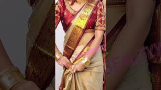 Cotton silk ki saree kaise pahneyoutubeshorts sareedrapingguide glambeautyy drapingstyle [upl. by Suckram]