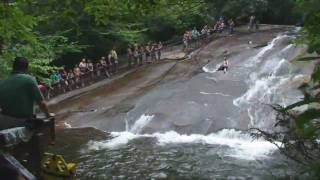 Sliding Rock  Pisgah National Forest  Brevard North Carolina [upl. by Gollin]