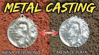 FUNDICIÓN DE ALUMINIO EN COLADA CON DOS ARENAS DISTINTASMETAL CASTINGHOME FOUNDRYSAND CASTING3D [upl. by Novej159]