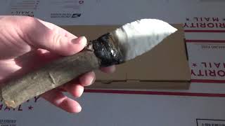 Primitive Novaculite Flintknapped Knife [upl. by Wadlinger881]